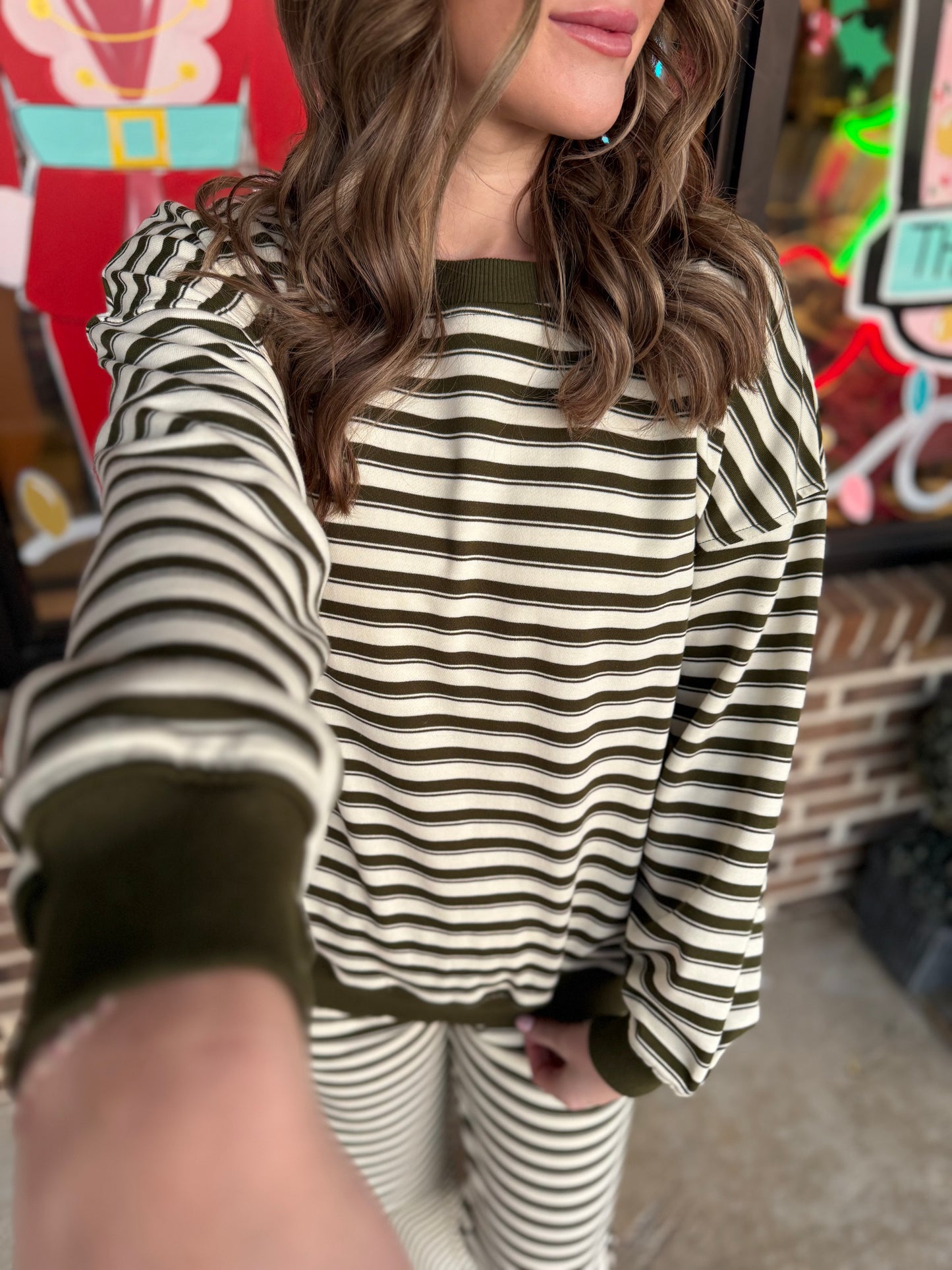 Lillian Striped Lounge Set