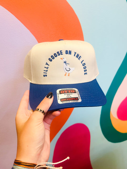 Silly Goose Embroidered Hat