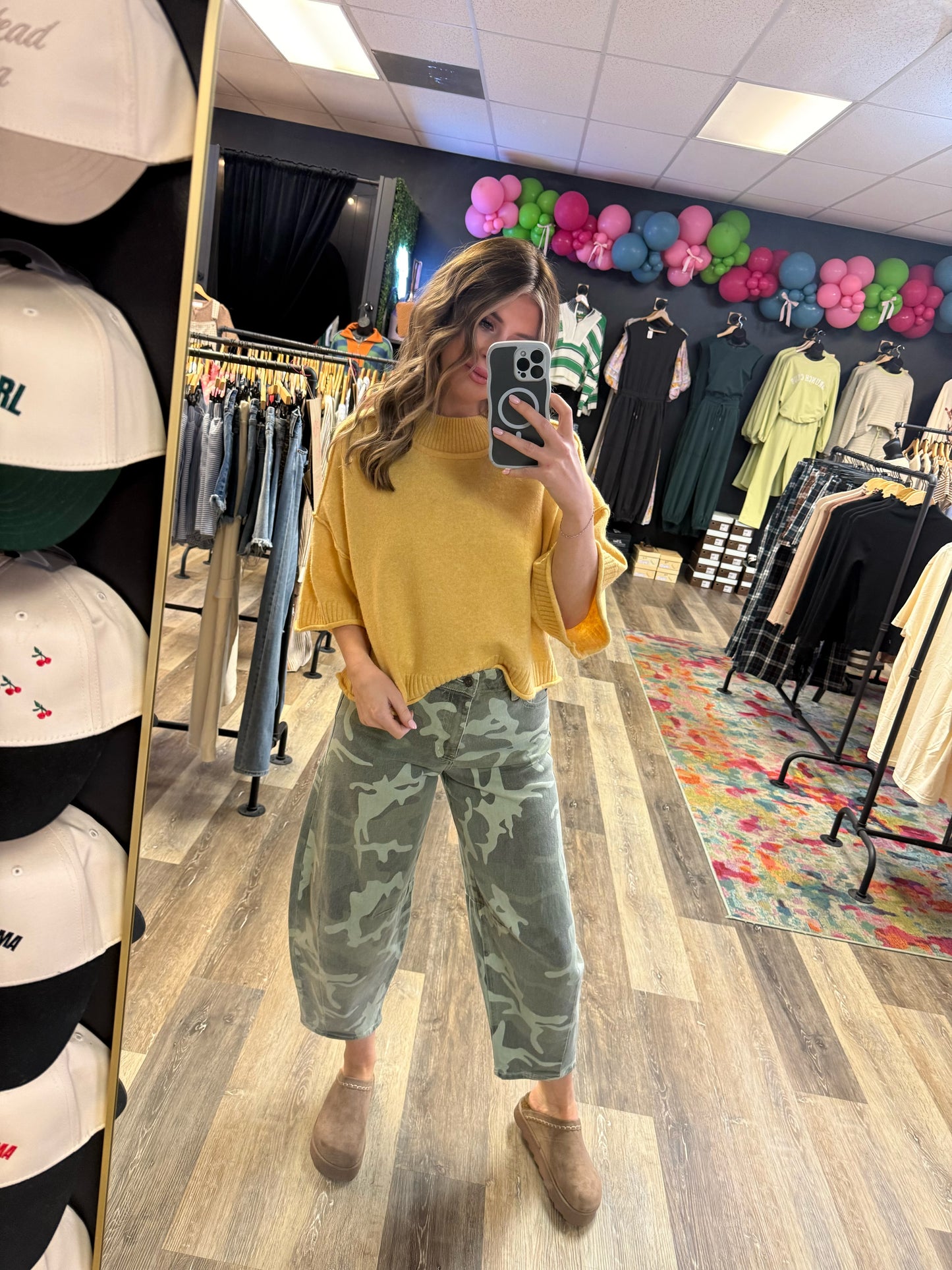 Marigold Mock Neck Knit Sweater