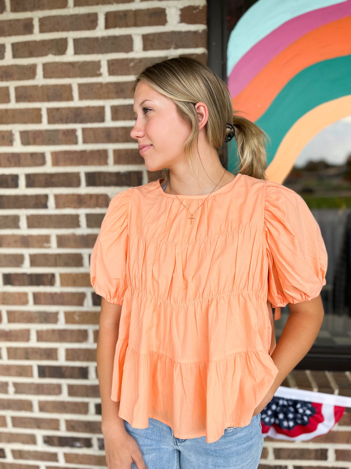 Tyler Tiered Puff Sleeve Top