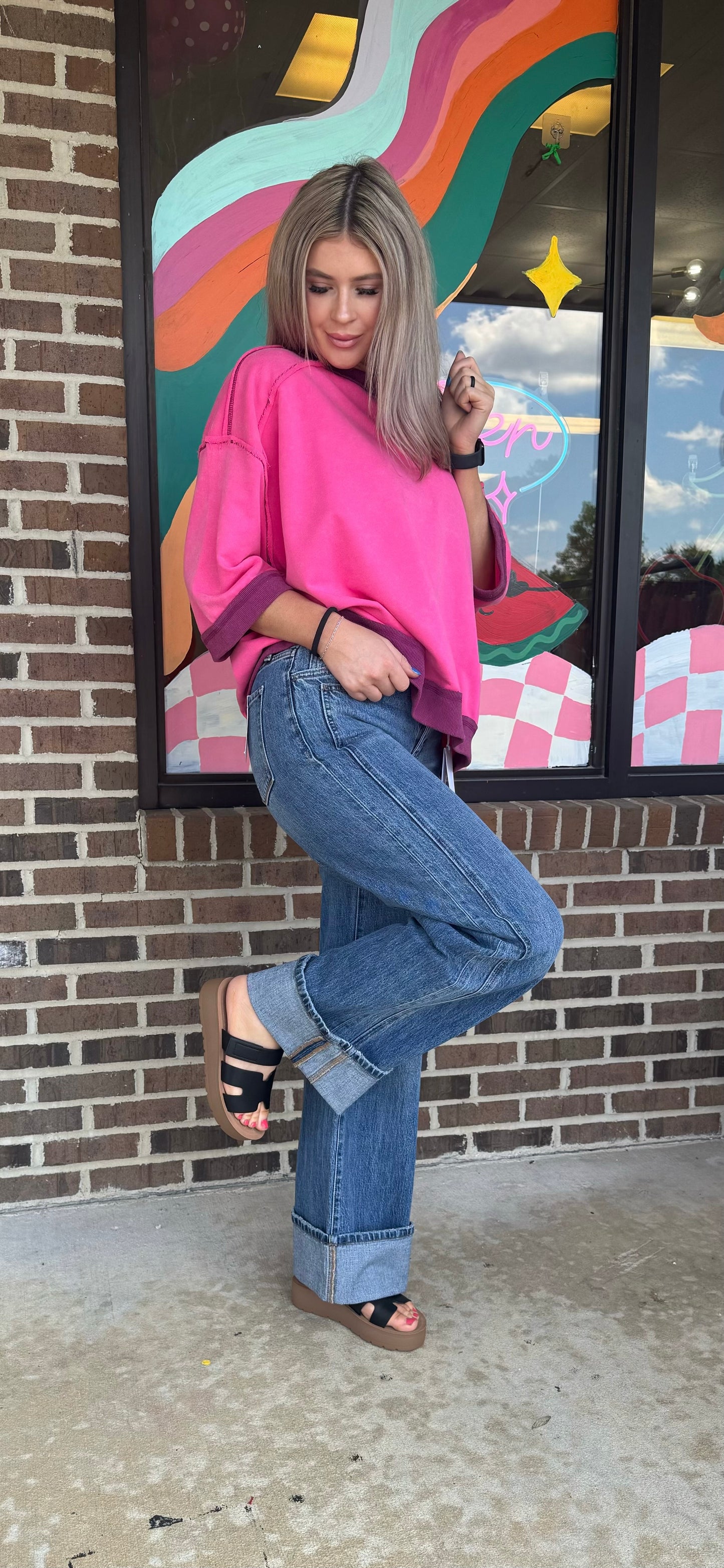 Paris Short Sleeve Sweatshirt Top