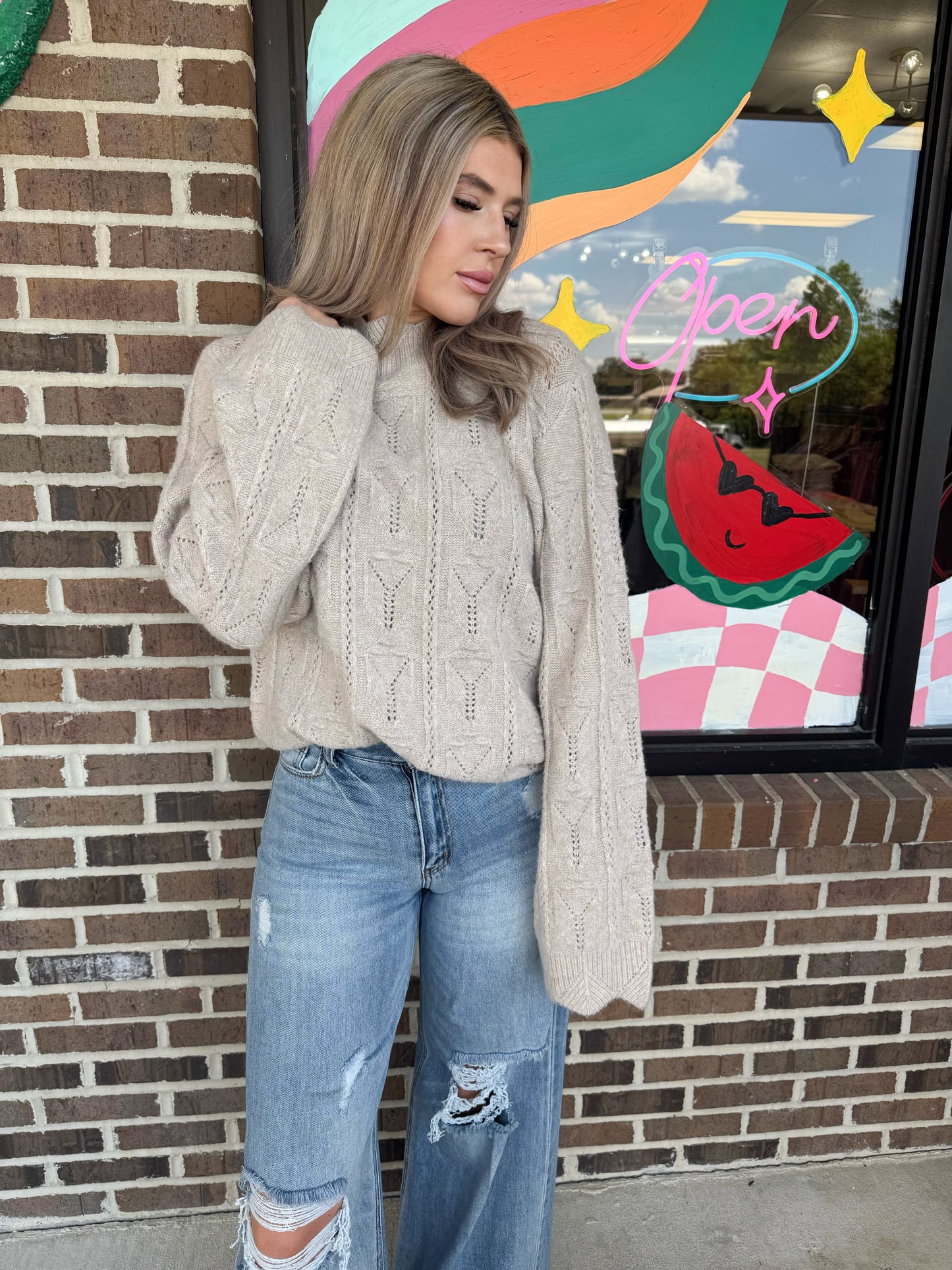 Sophia Scalloped Sweater