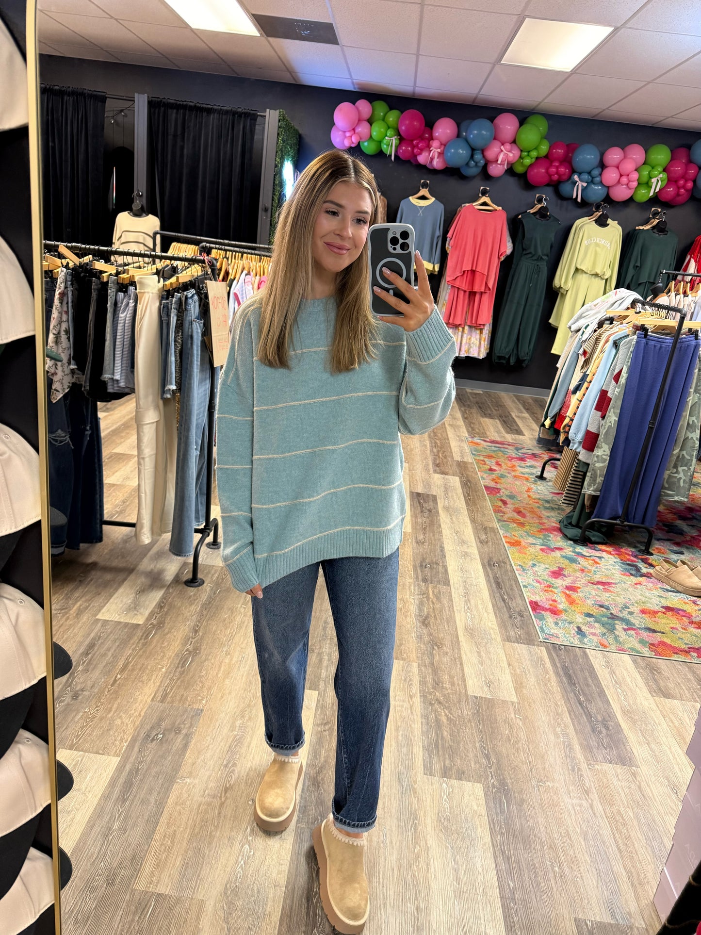 Miley Striped Oversized Sweater