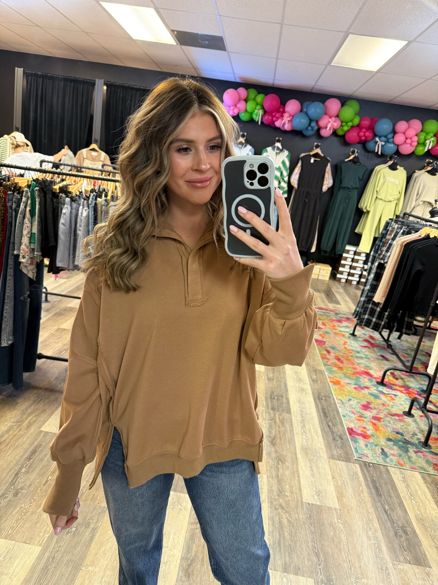 Hadley Henley Sweatshirt