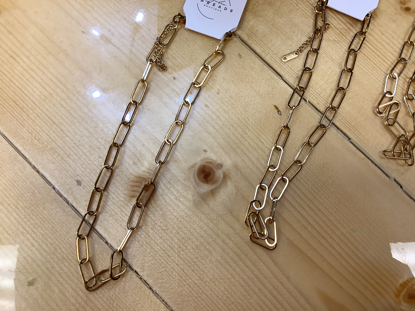 Large Chunky Paperclip Necklace