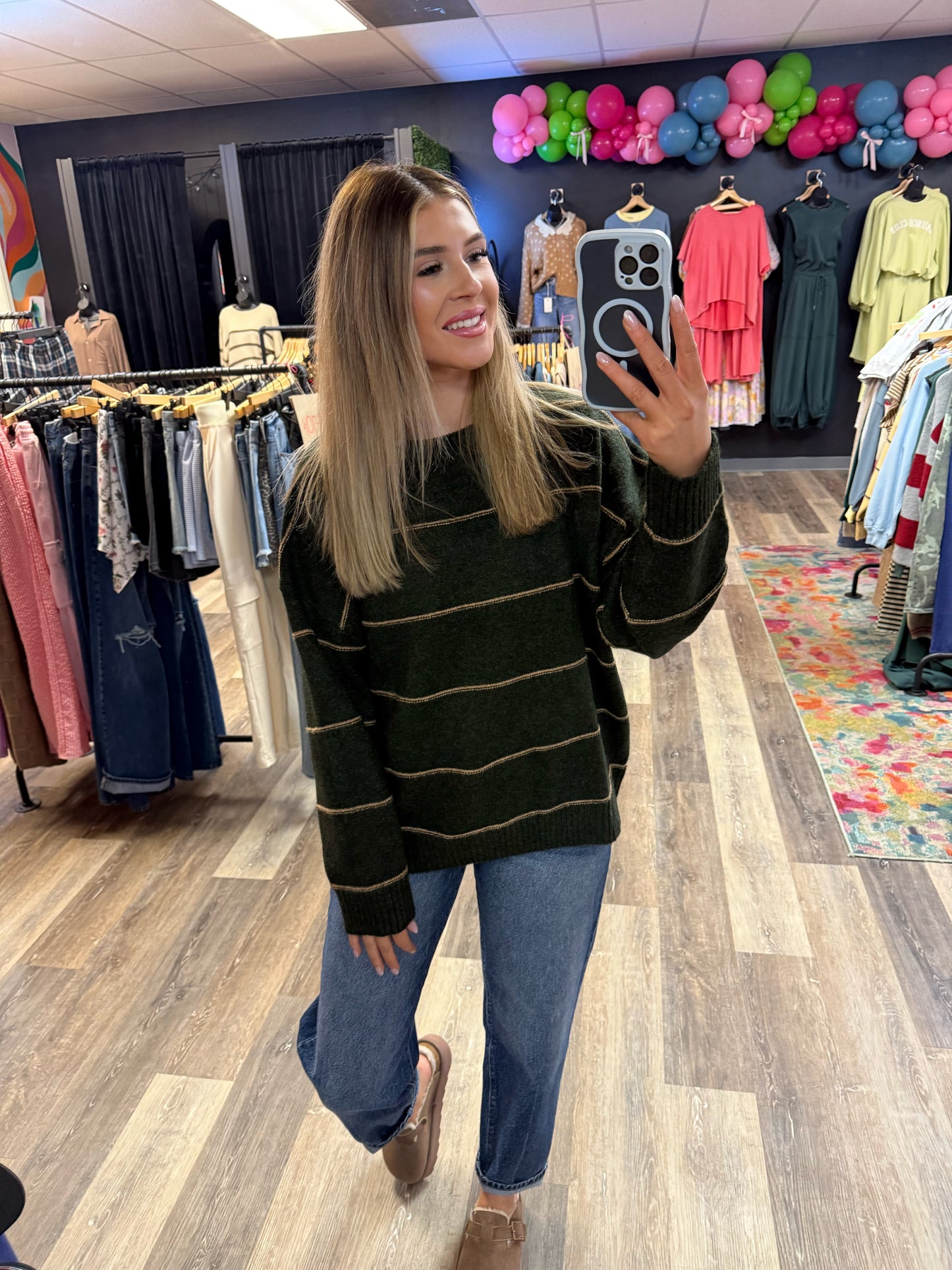 Casey Striped Oversized Sweater