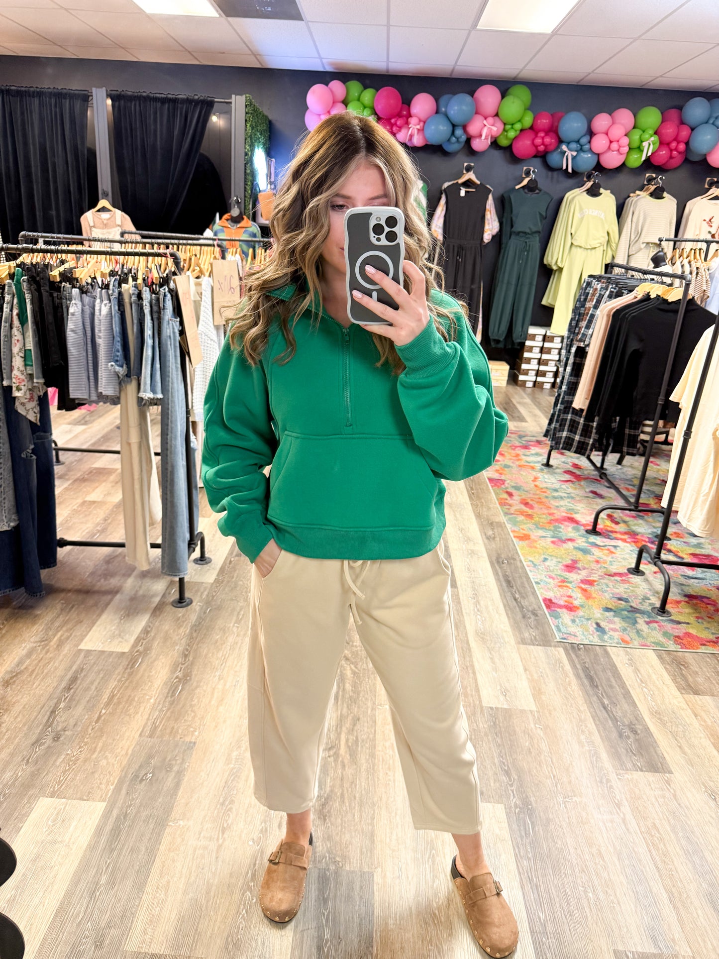 Green Scuba Pullover