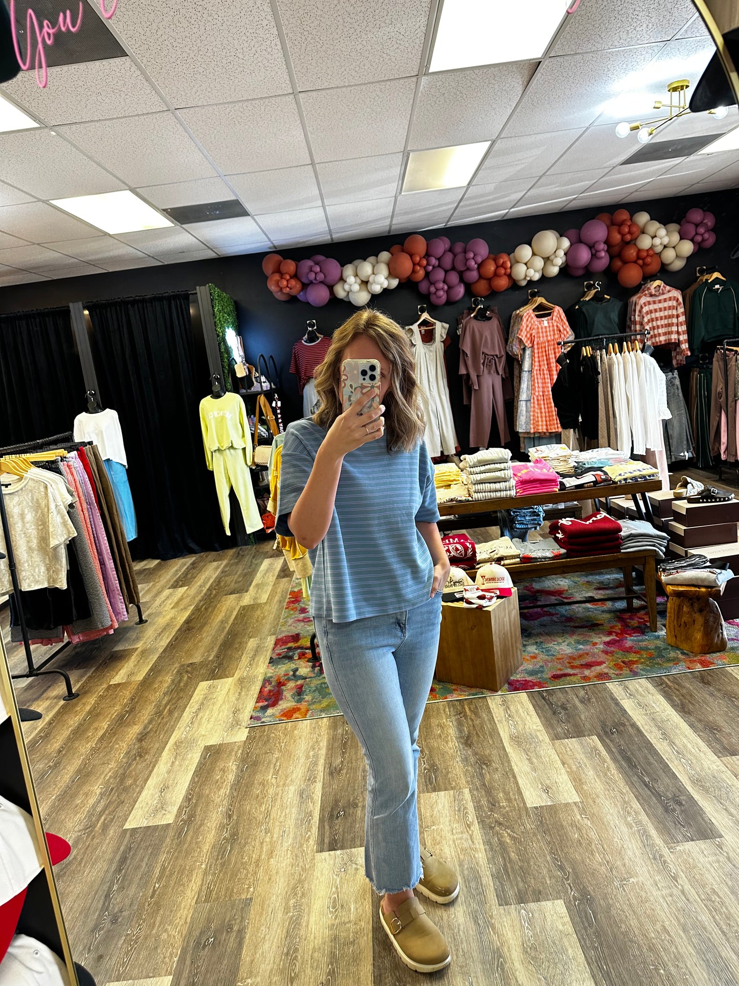 Stacey Striped Waffle Knit Top