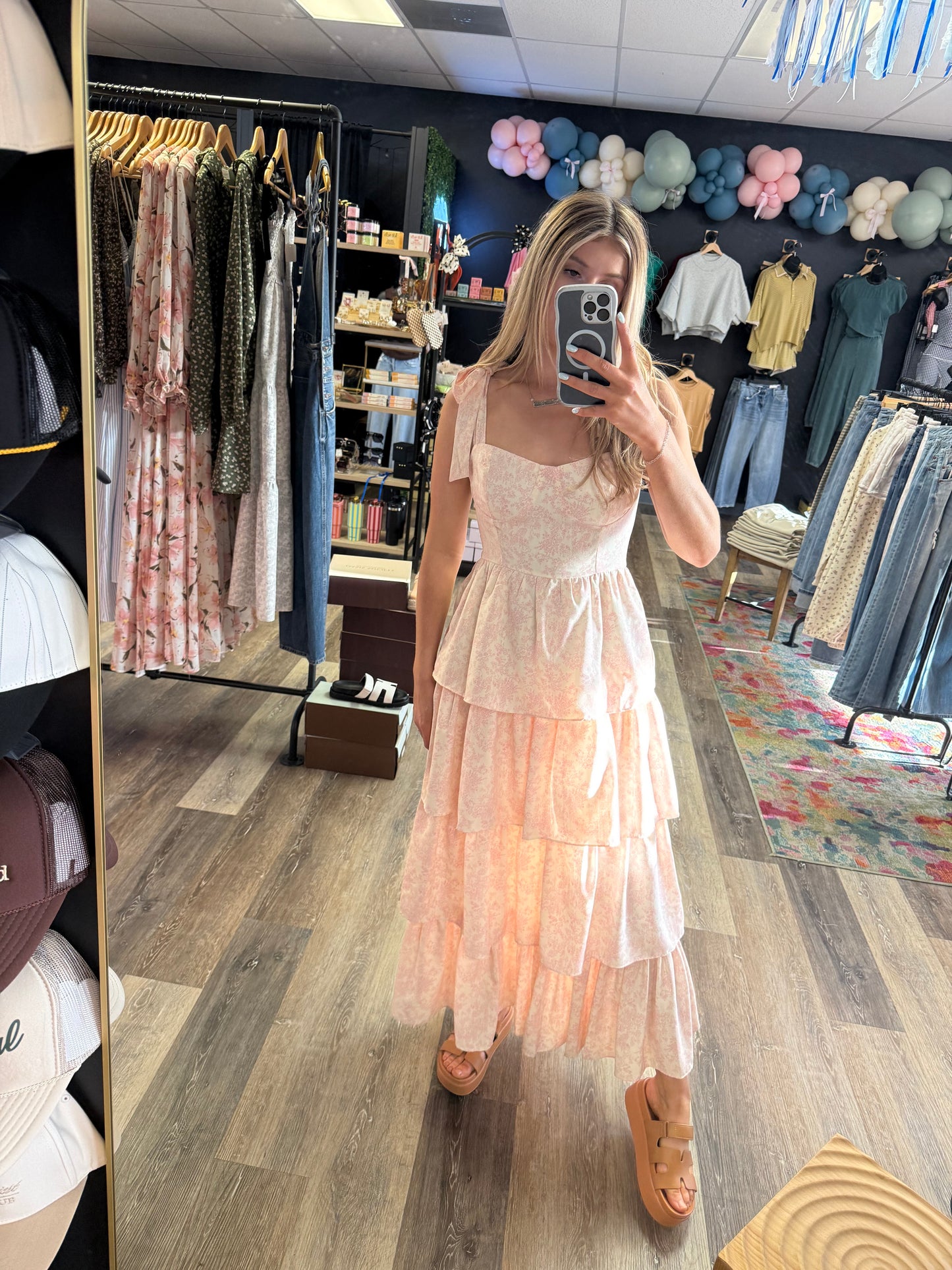 Franny Floral Print Tiered Dress