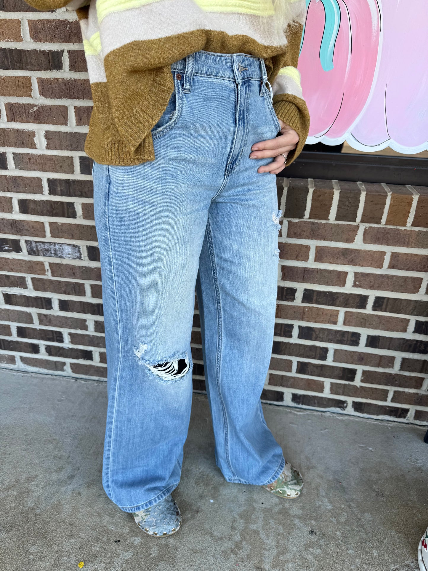 Jasmin High Rise Wide Leg Jeans
