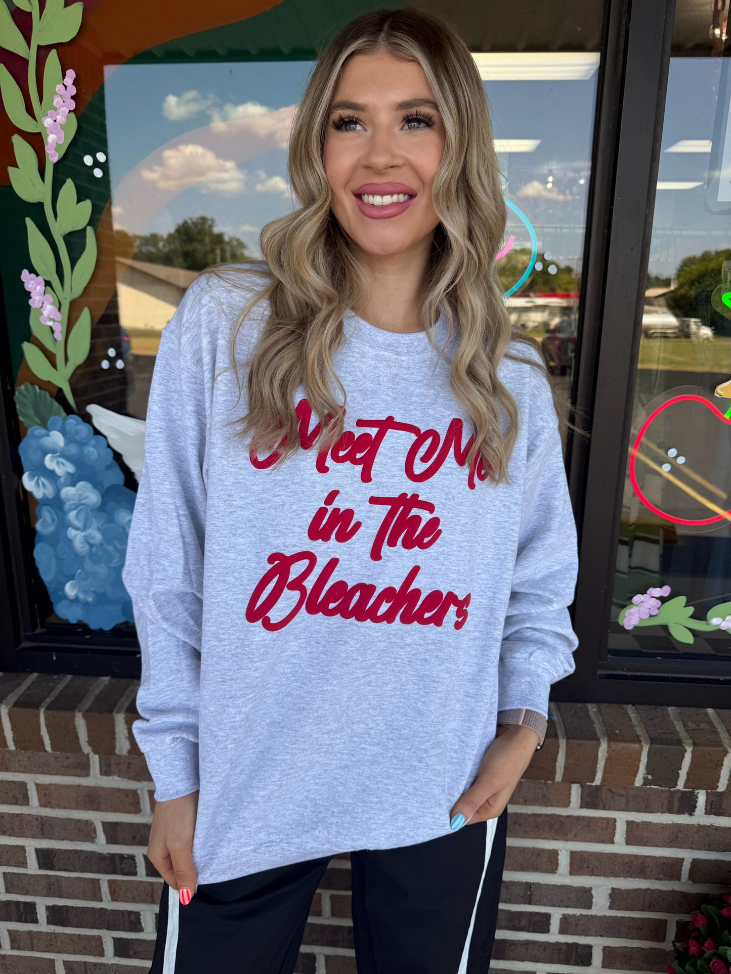 Meet Me in the Bleachers Graphic Pullover