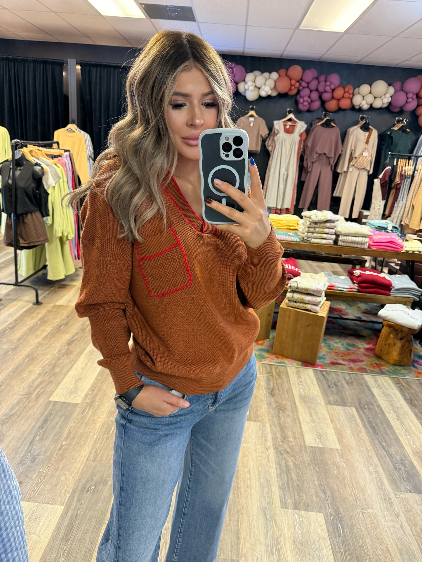 Sunday Ribbed Collared Pullover Sweater