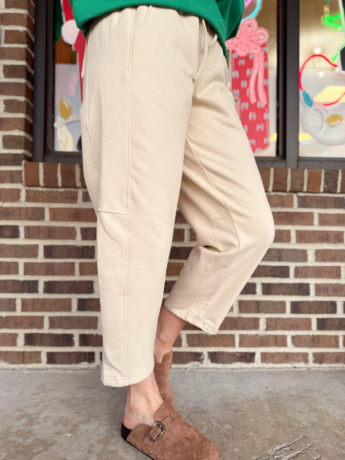 Tan Barrel Lounge Pants