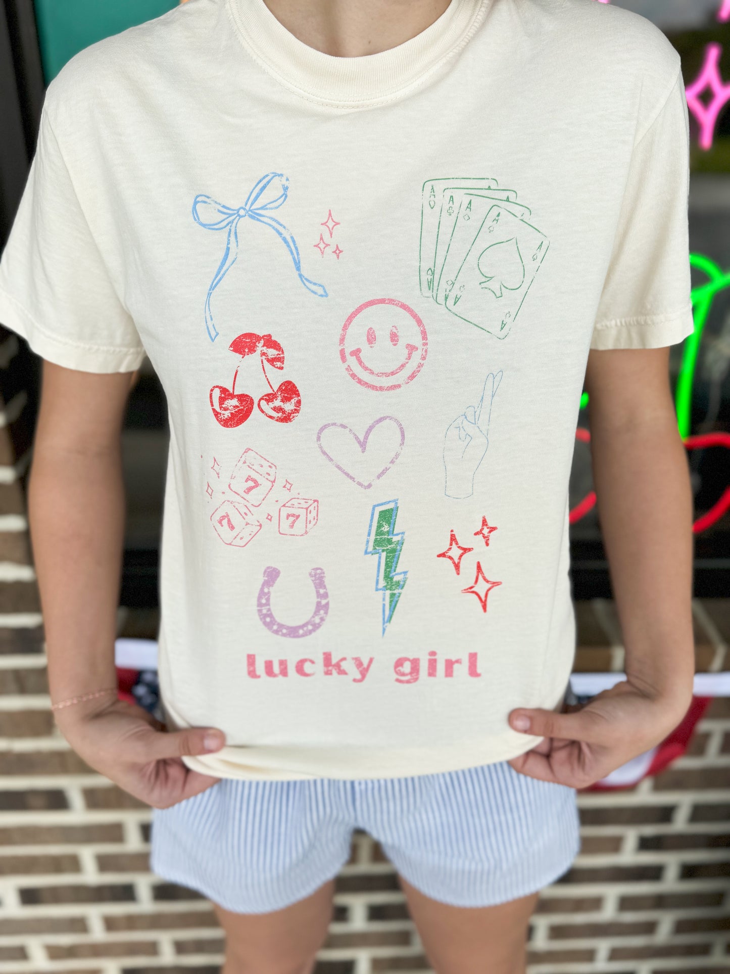 Lucky Girl Graphic Tee