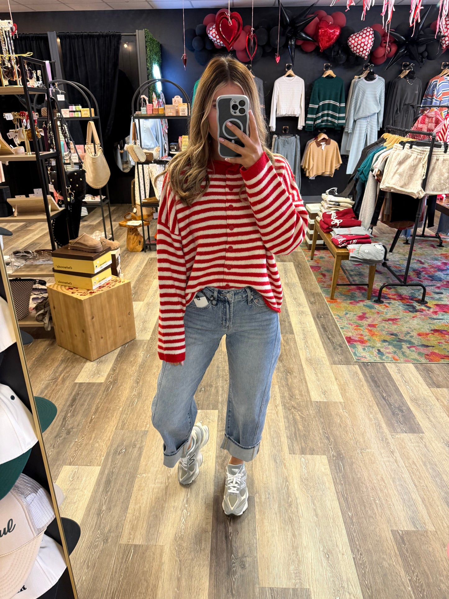 Valentine Knit Button Down Cardigan