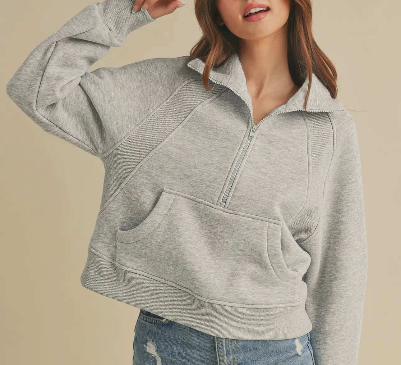 Heather Scuba Pullover