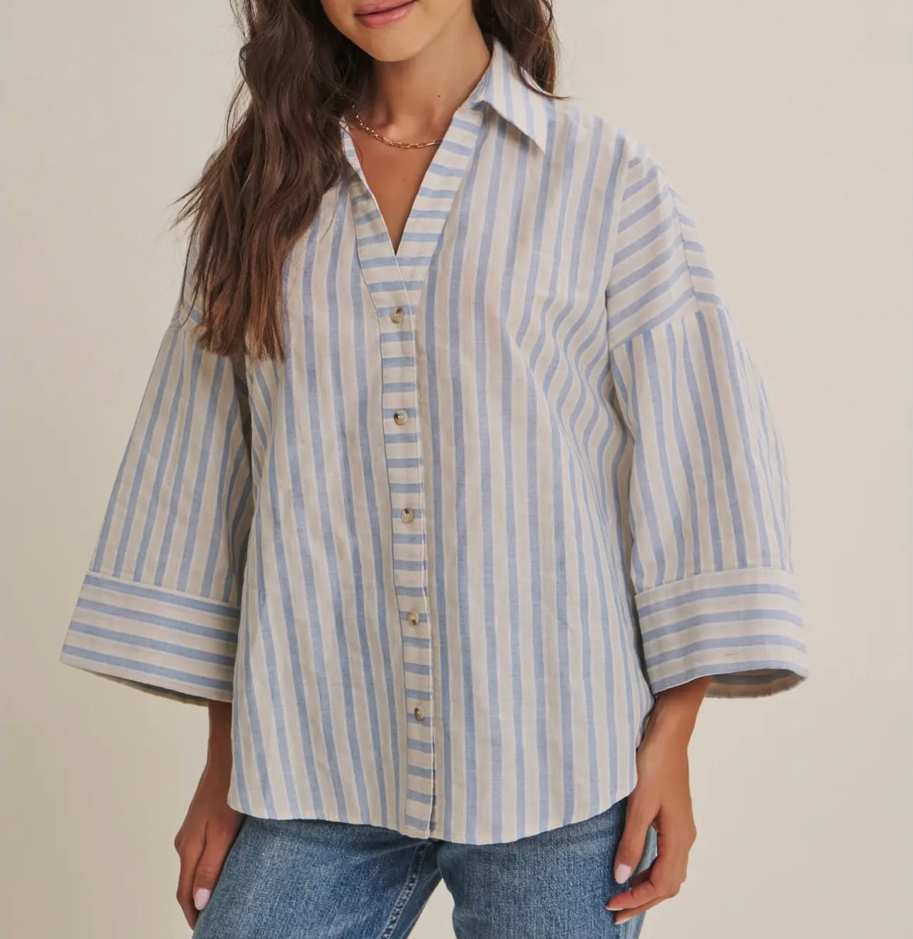 Sunday Market Button Down Top