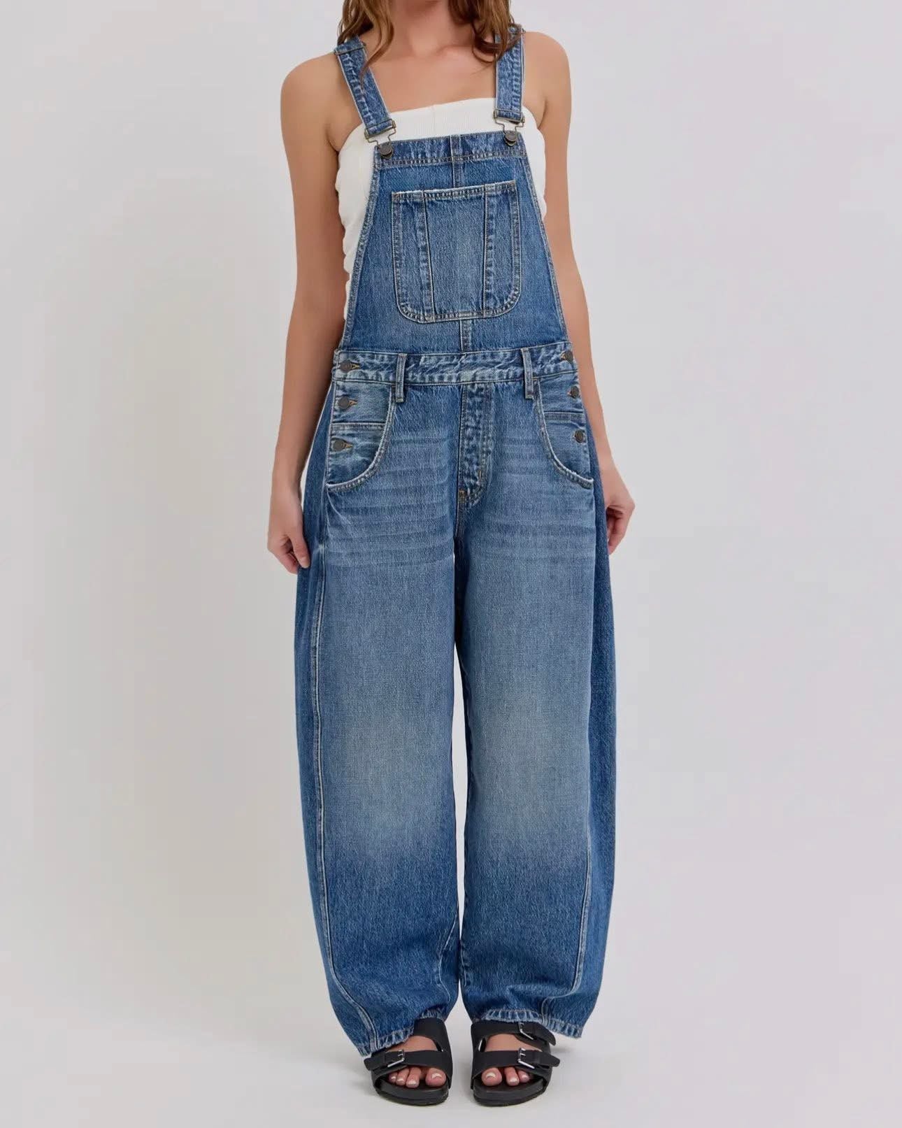 Presley Barrel Overalls
