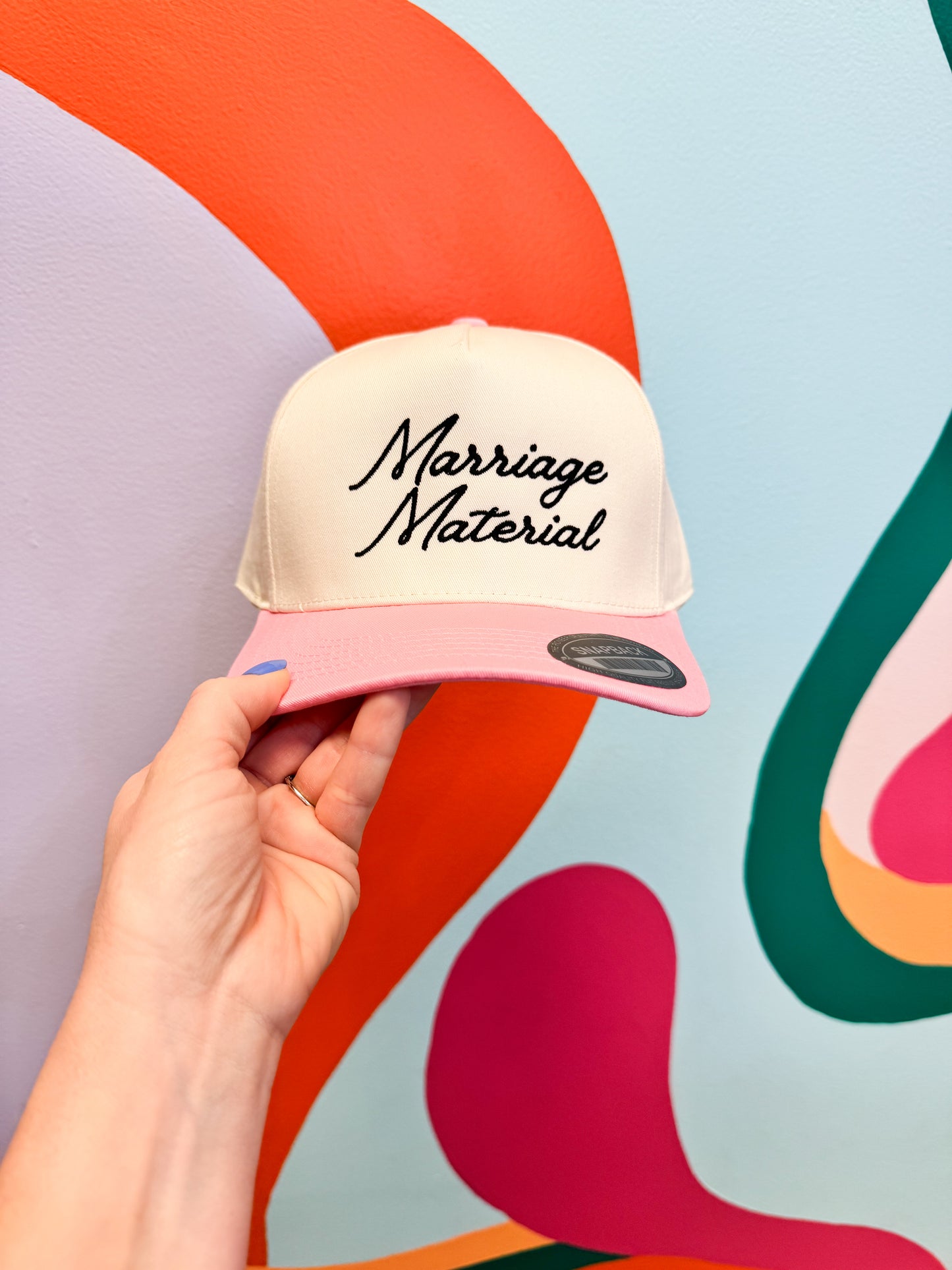 Marriage Material Embroidered Hat
