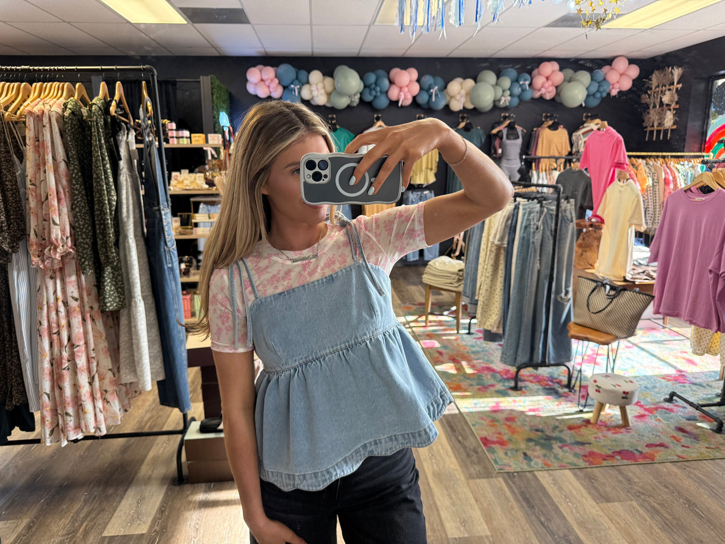 Poppy Floral Mesh shirt