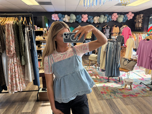 Poppy Floral Mesh shirt