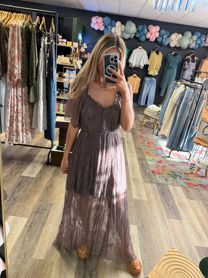 Freya Floral Lace Maxi Dress