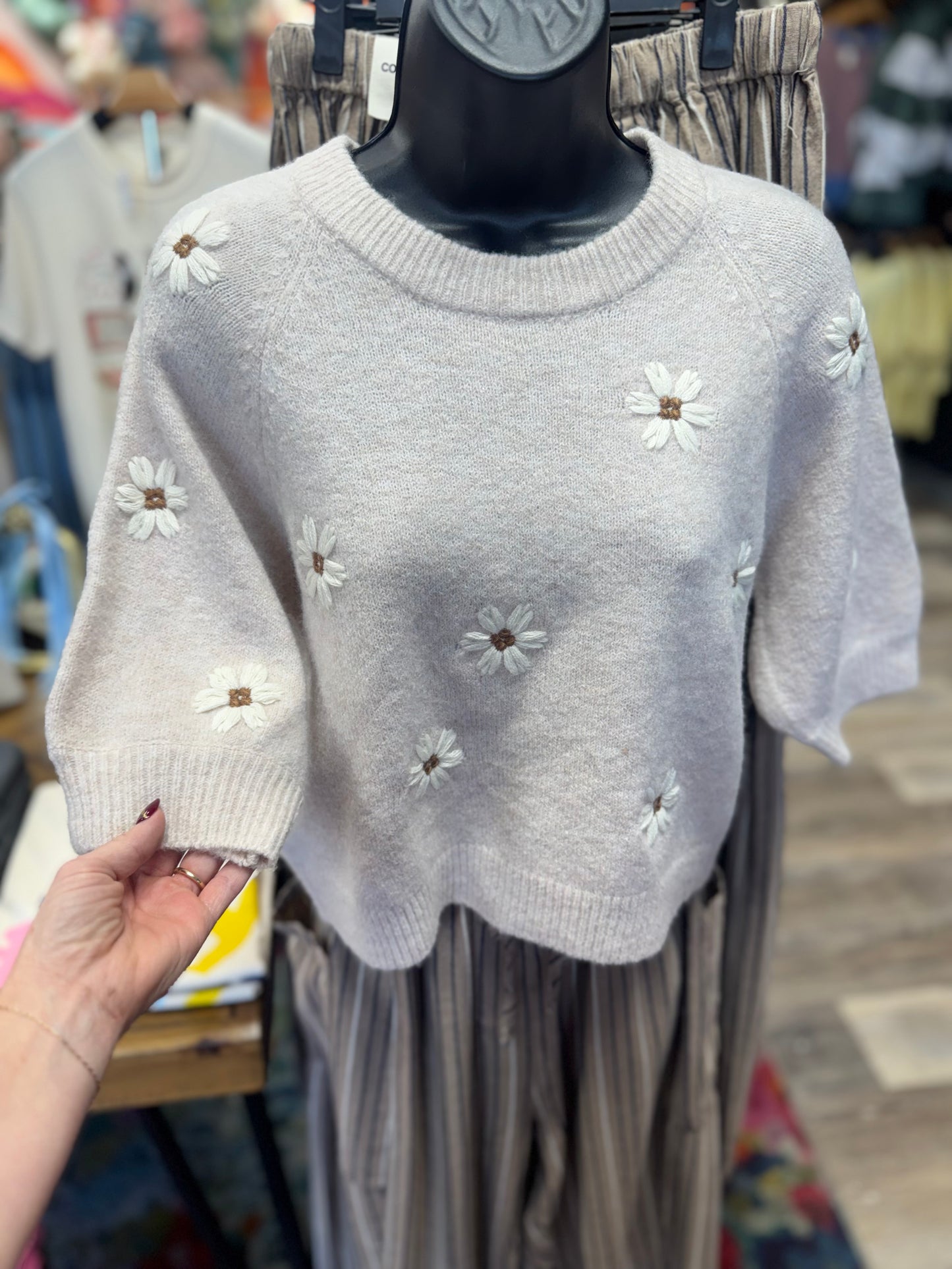 Emery Floral Embroidered Sweater