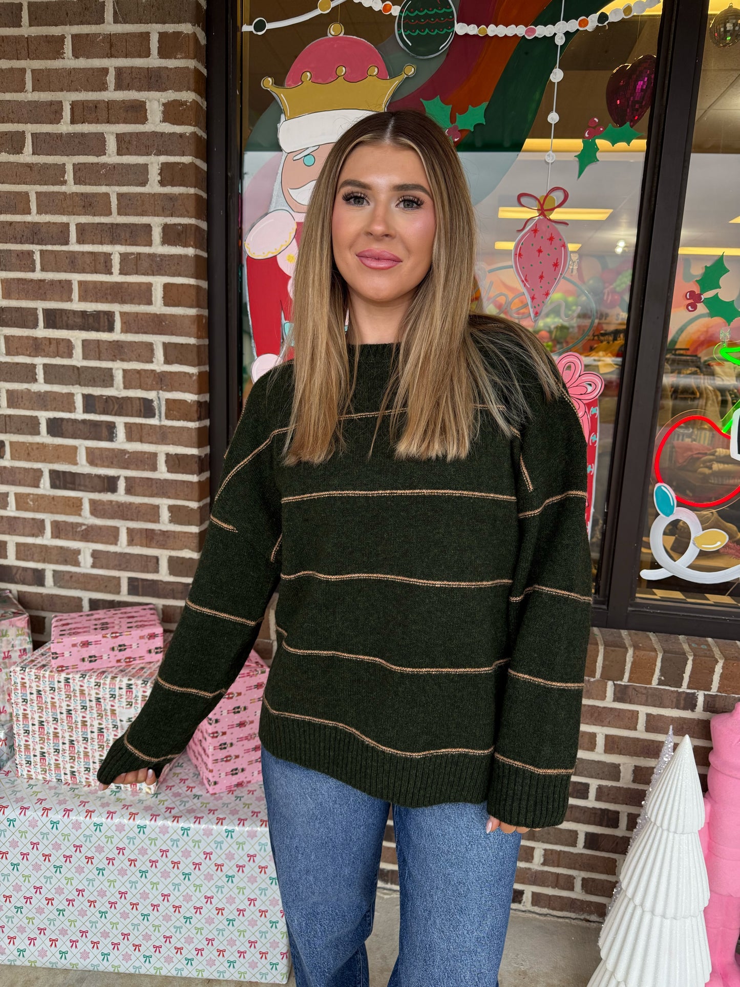 Casey Striped Oversized Sweater