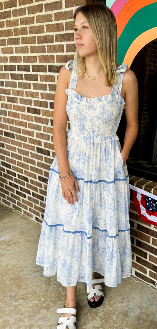 Tally Tiered Midi Dress