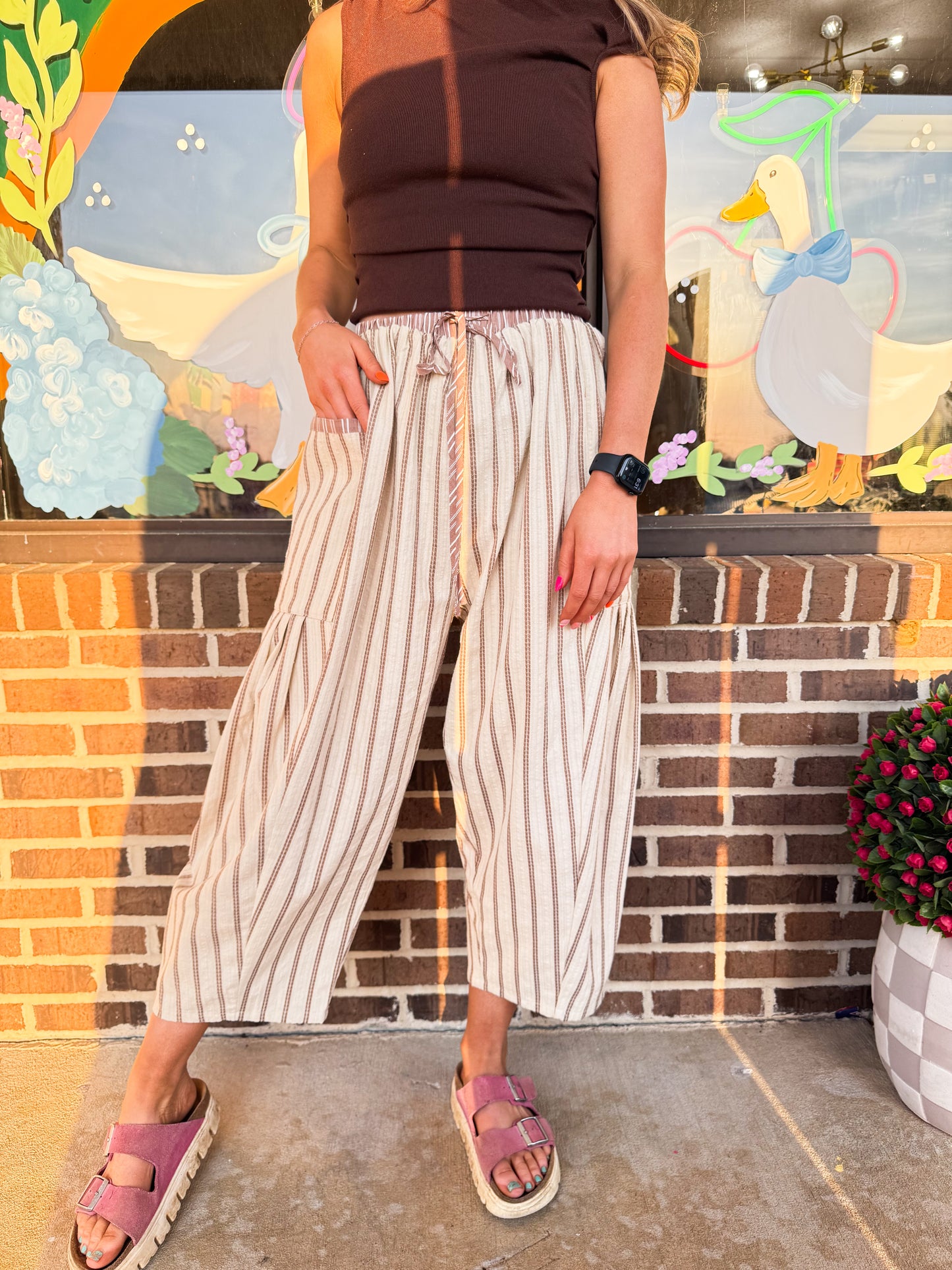 Becca Flowy Cropped Pants