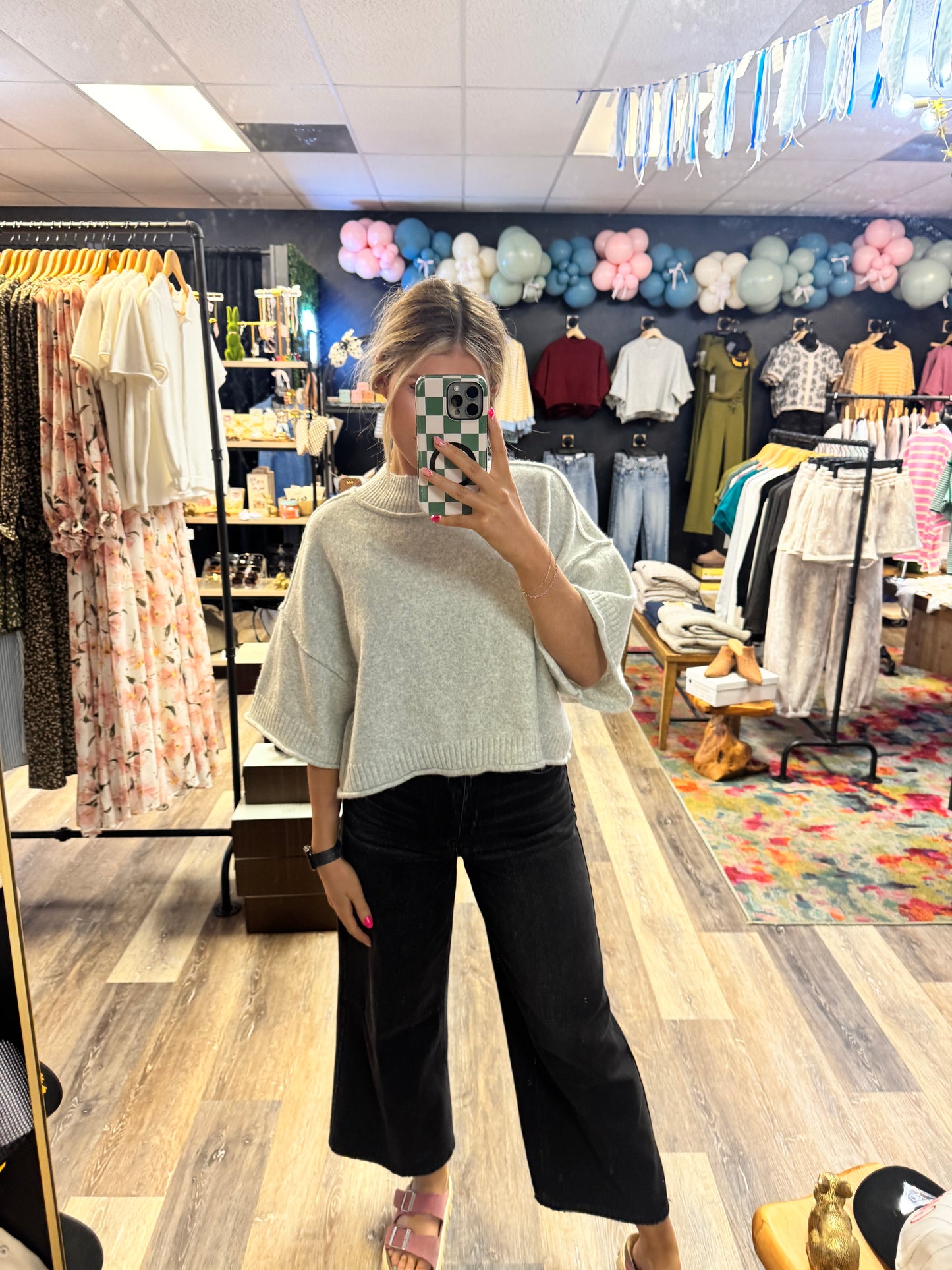 Tilly Mock Neck Knit Sweater