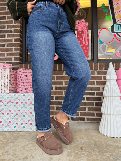 Demi High Rise Dad Fit Retro Jeans