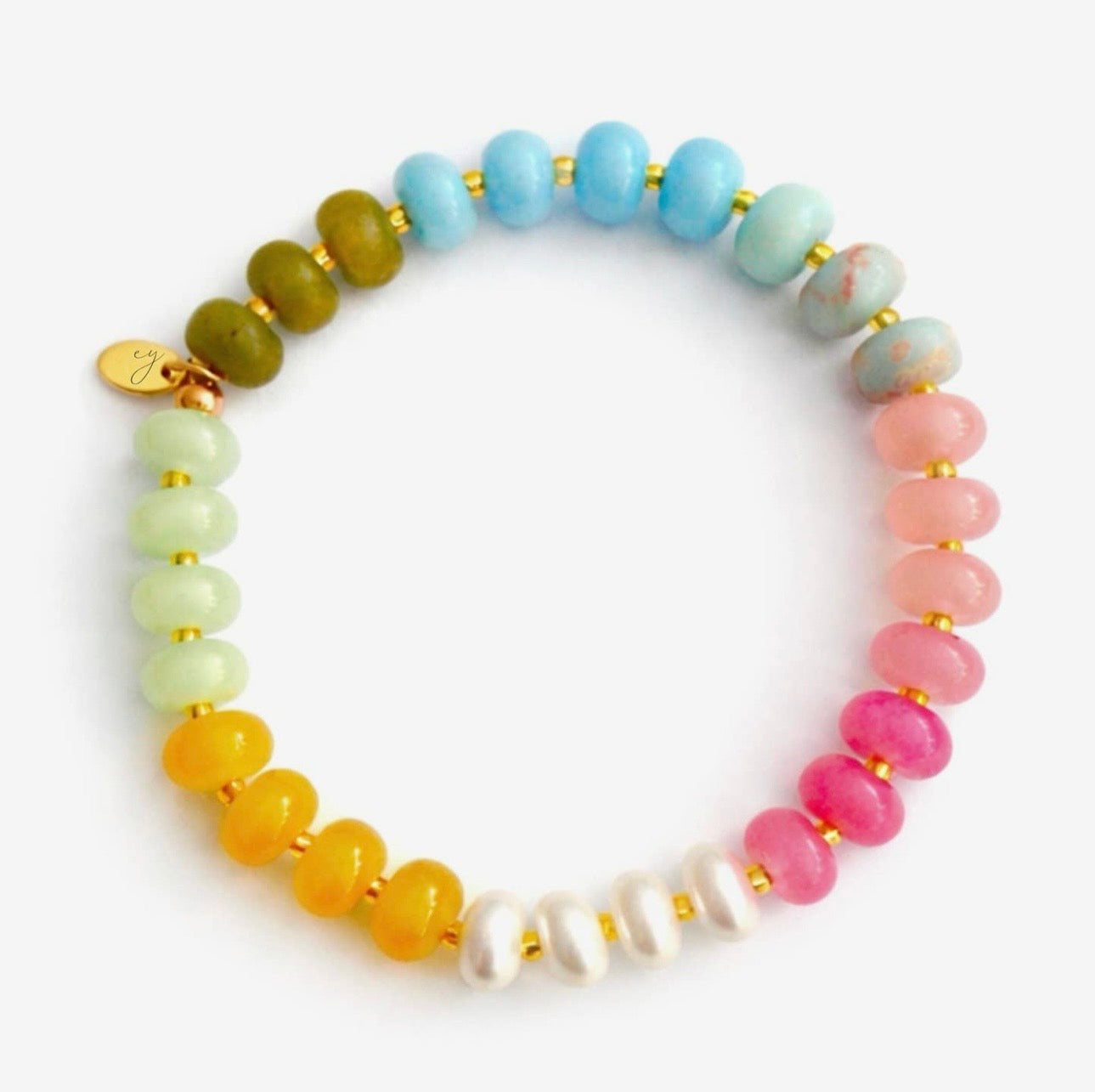 Colorful Stone Beaded Bracelet