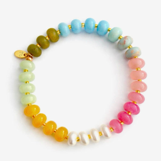 Colorful Stone Beaded Bracelet
