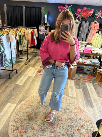Walker High Rise Wide Leg Jeans
