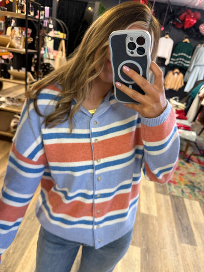Bliss Striped Cardigan