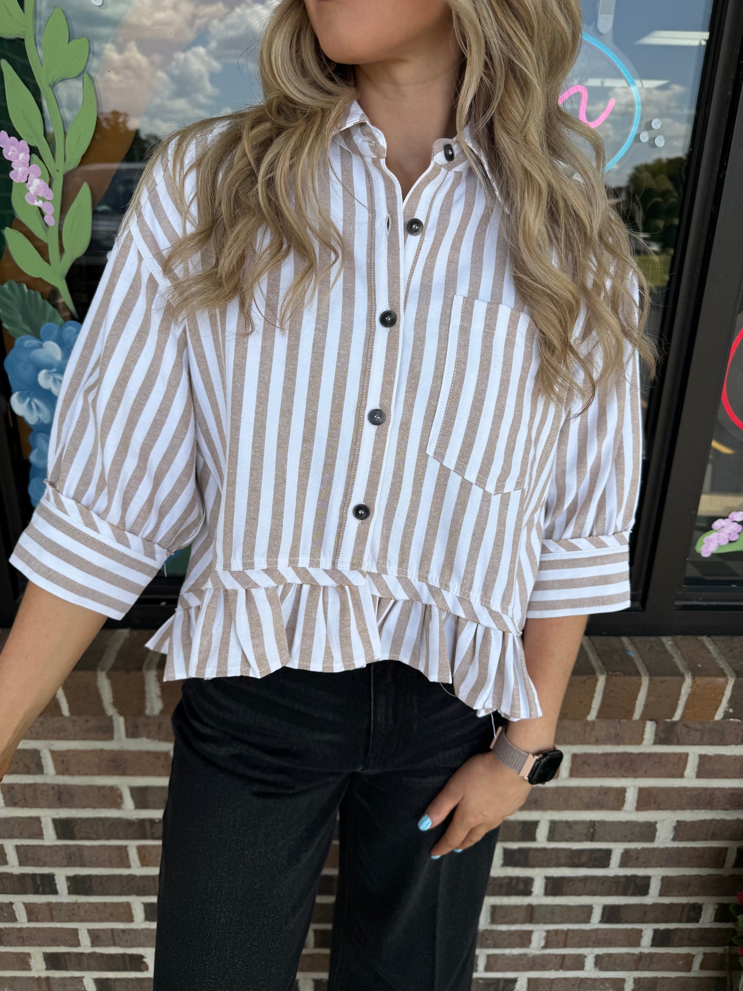 Salt & Sand Button Down Blouse