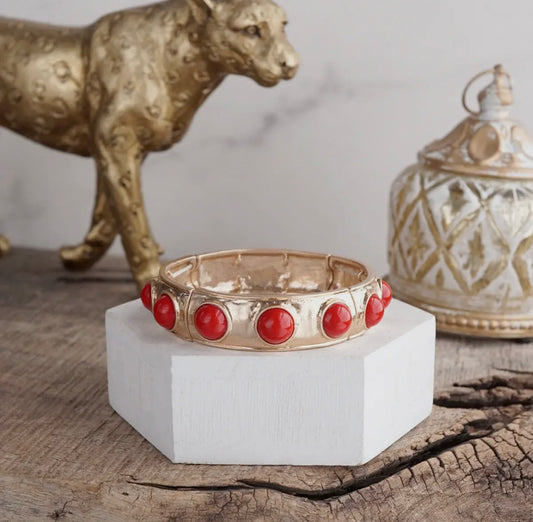 Red Bubble Bangle