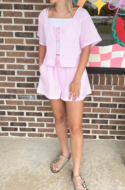 Poppy Gingham Set