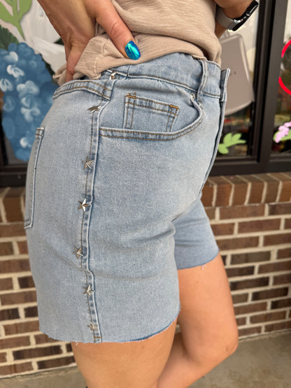Star Spangled Denim Shorts