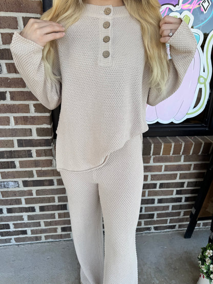 Whitten Waffle Knit Set