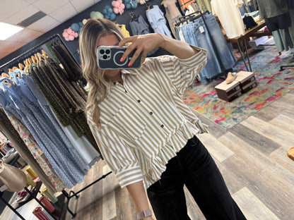 Salt & Sand Button Down Blouse