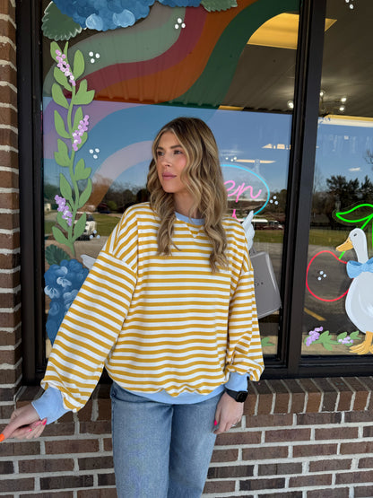 Morgan Striped Sweatshirt