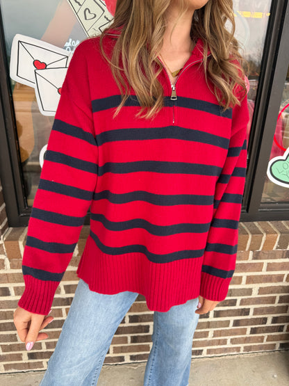 Dylan Zip-up Knit Pullover