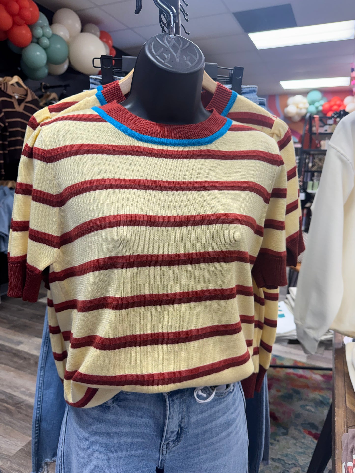 Sawyer Striped Sweater Top