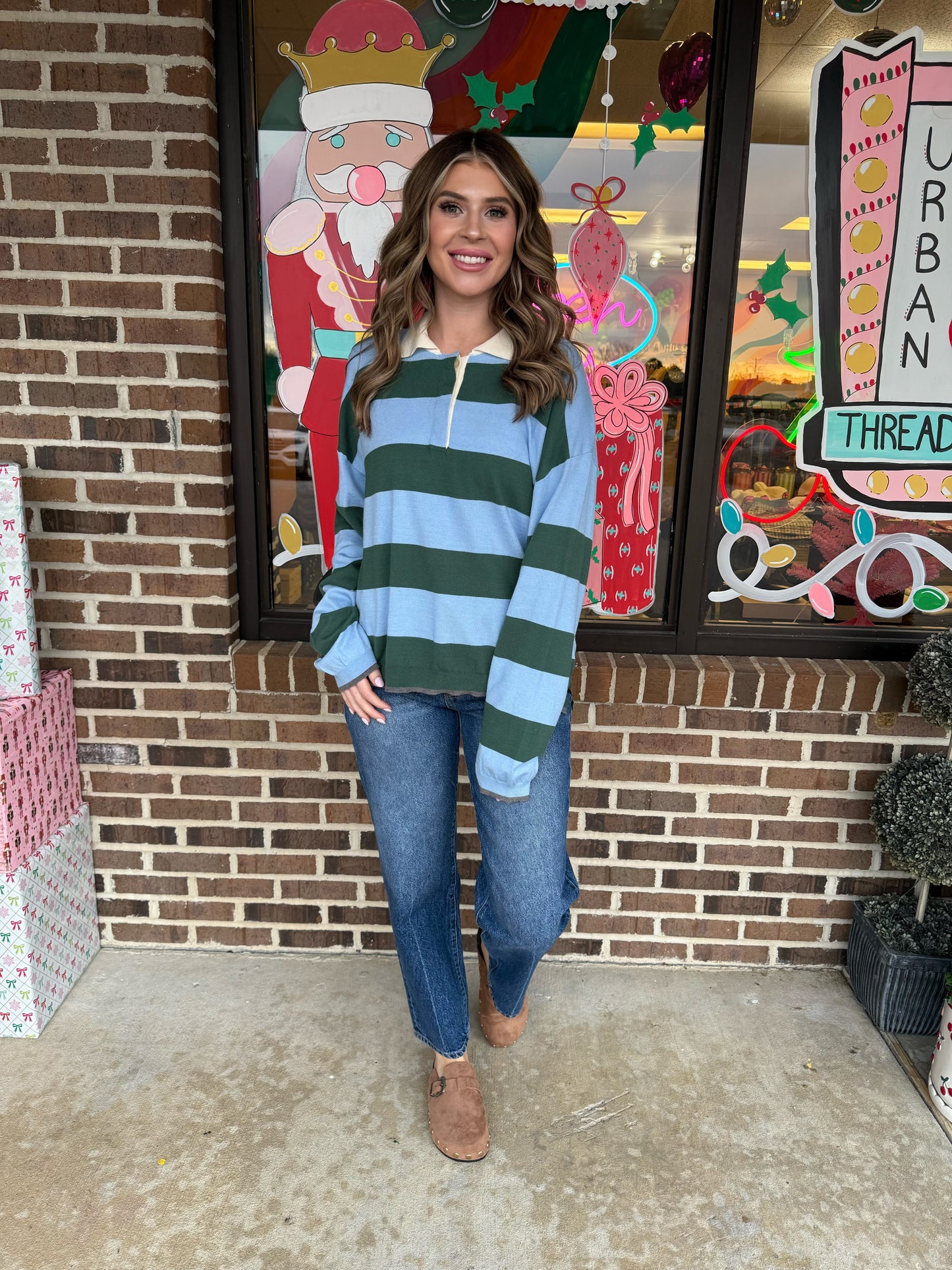 Brenley Striped Rugby Sweater