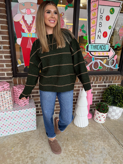 Casey Striped Oversized Sweater
