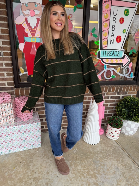 Casey Striped Oversized Sweater