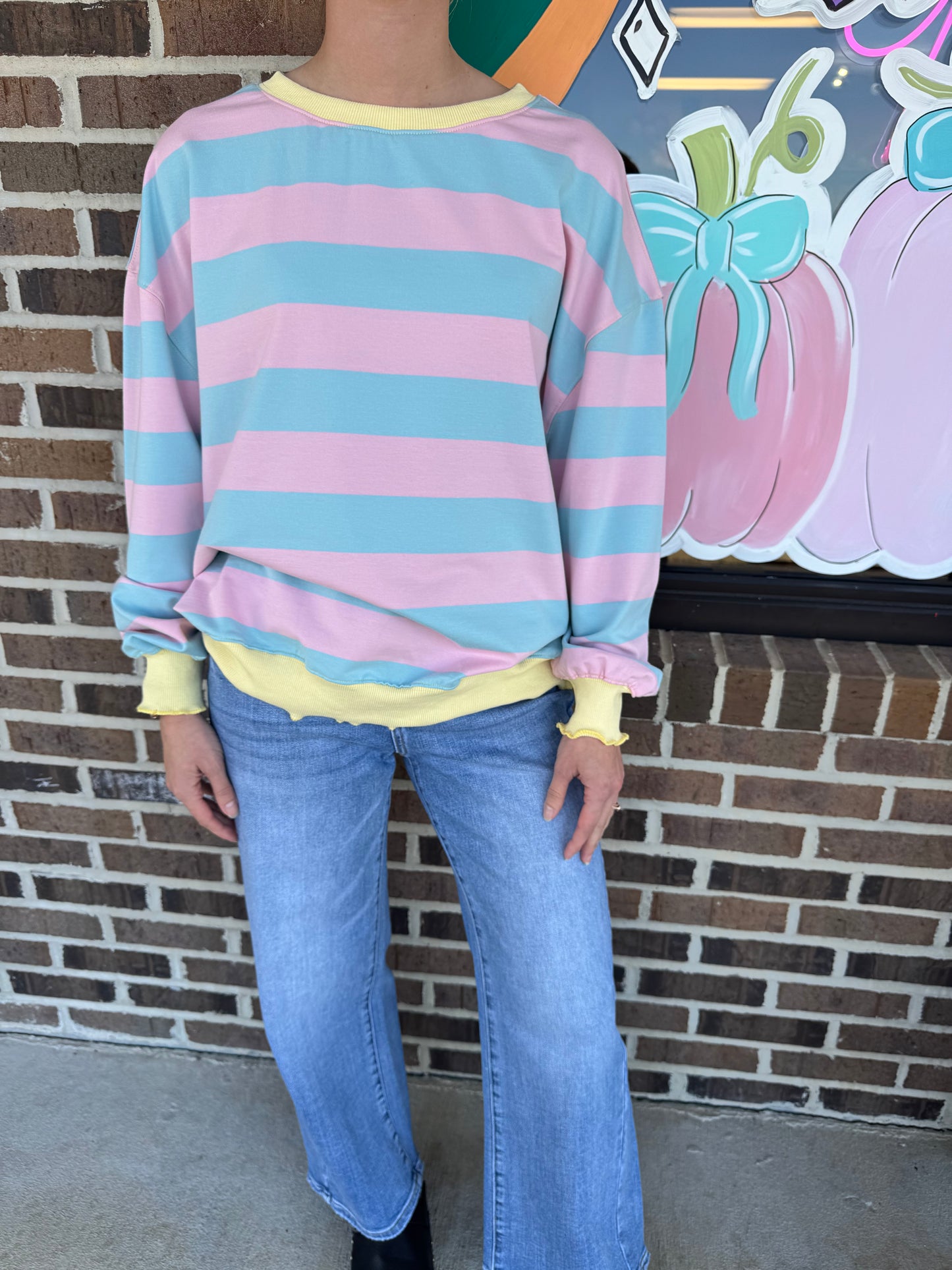 Color Crush Striped Pullover