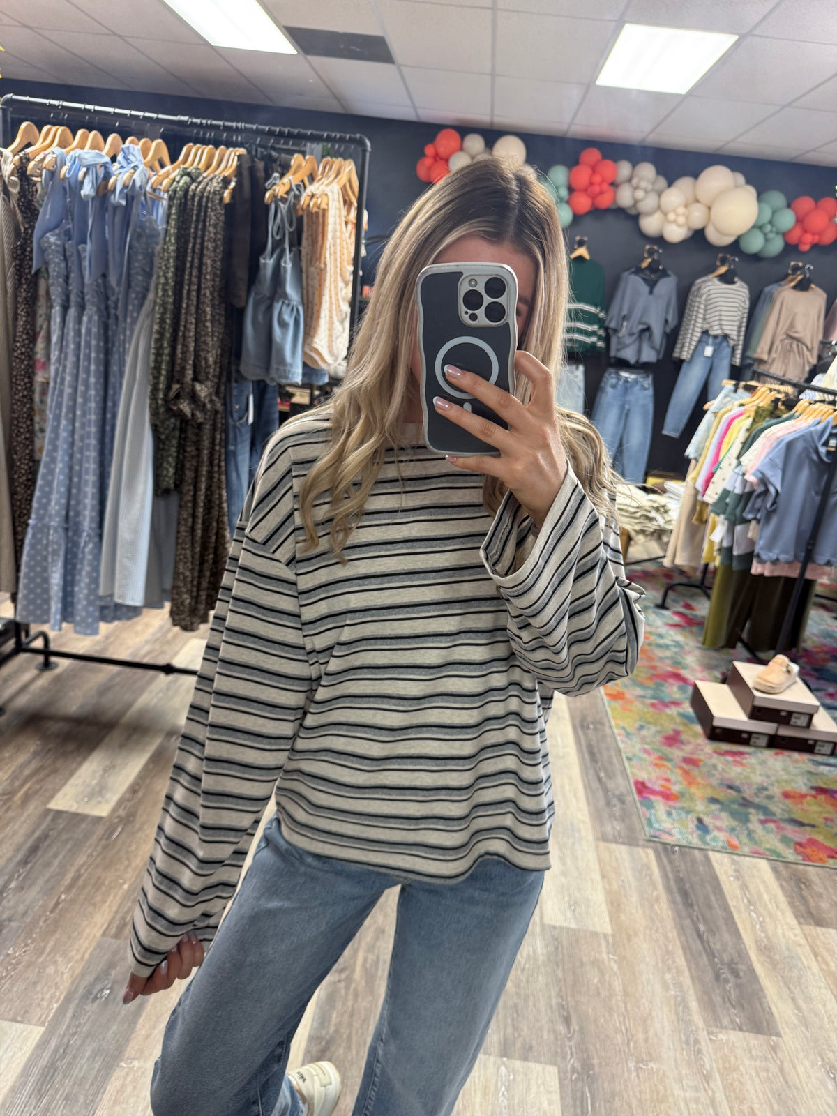 Jansen Striped Long Sleeve Tee